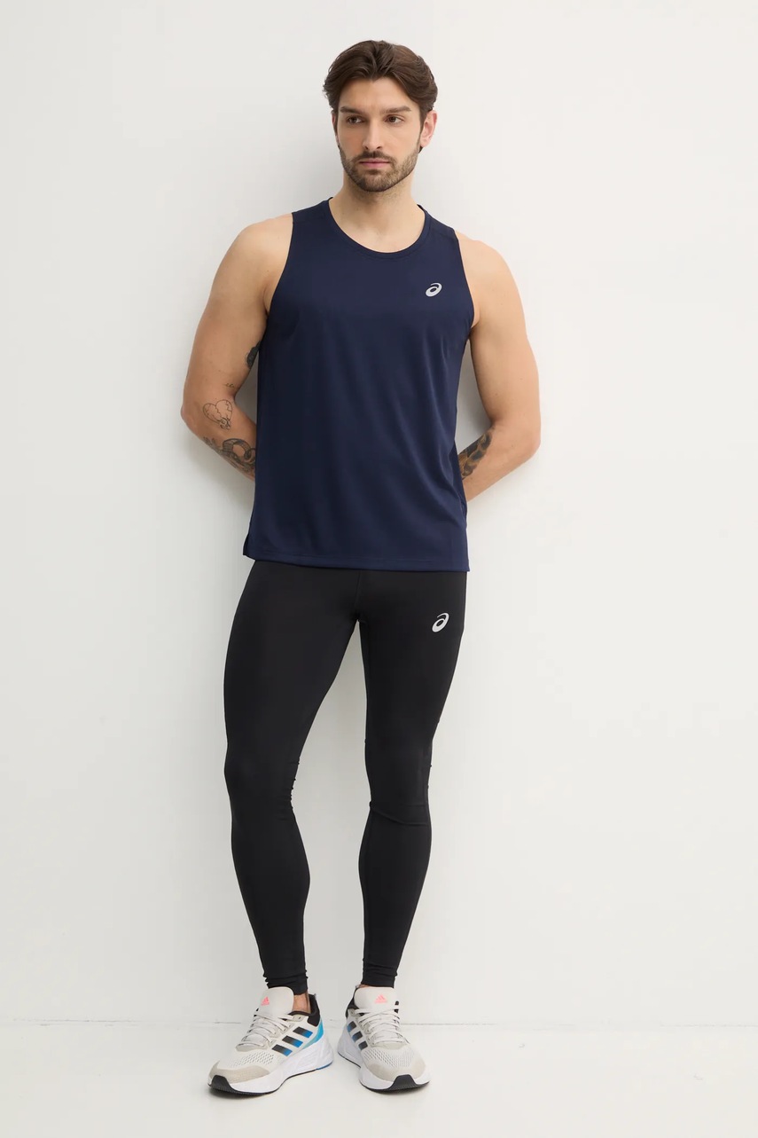 Футболка для бега Asics Core цвет синий 2011D223 Футболка для бега Asics Core цвет синий 2011D223