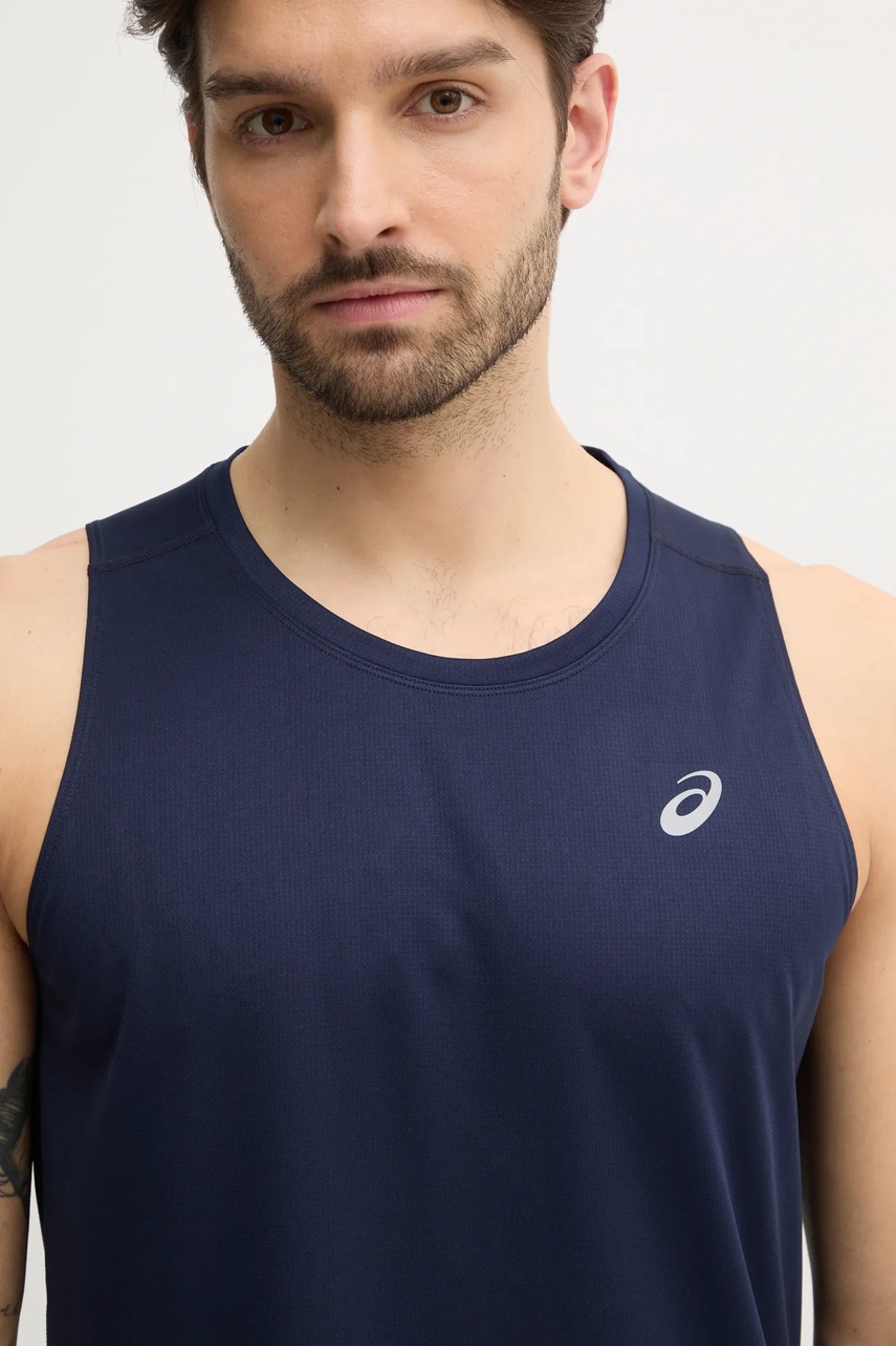 Μπλουζάκι για τρέξιμο Asics Core χρώμα: ναυτικό μπλε, 2011D223 φωτογραφία