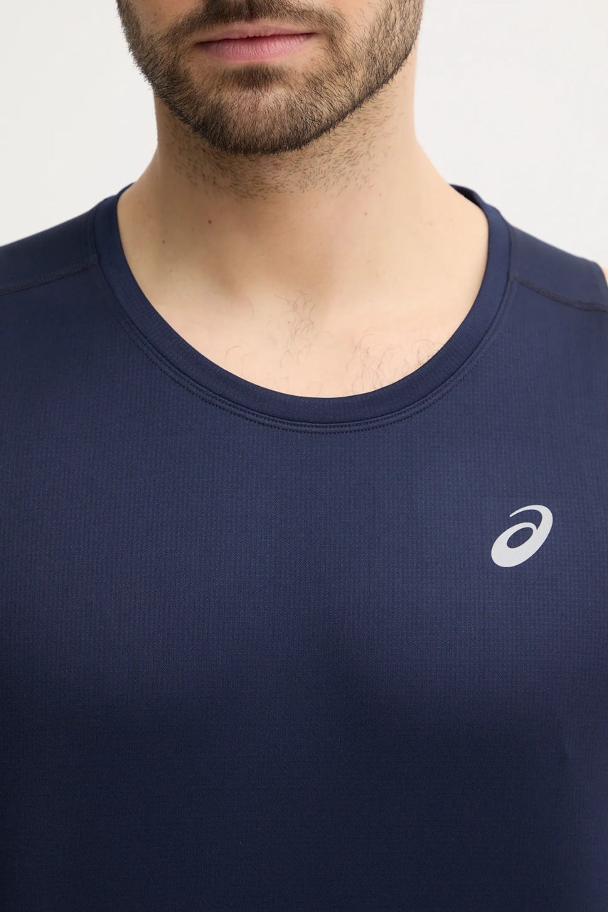 Μπλουζάκι για τρέξιμο Asics Core χρώμα: ναυτικό μπλε, 2011D223 φωτογραφία