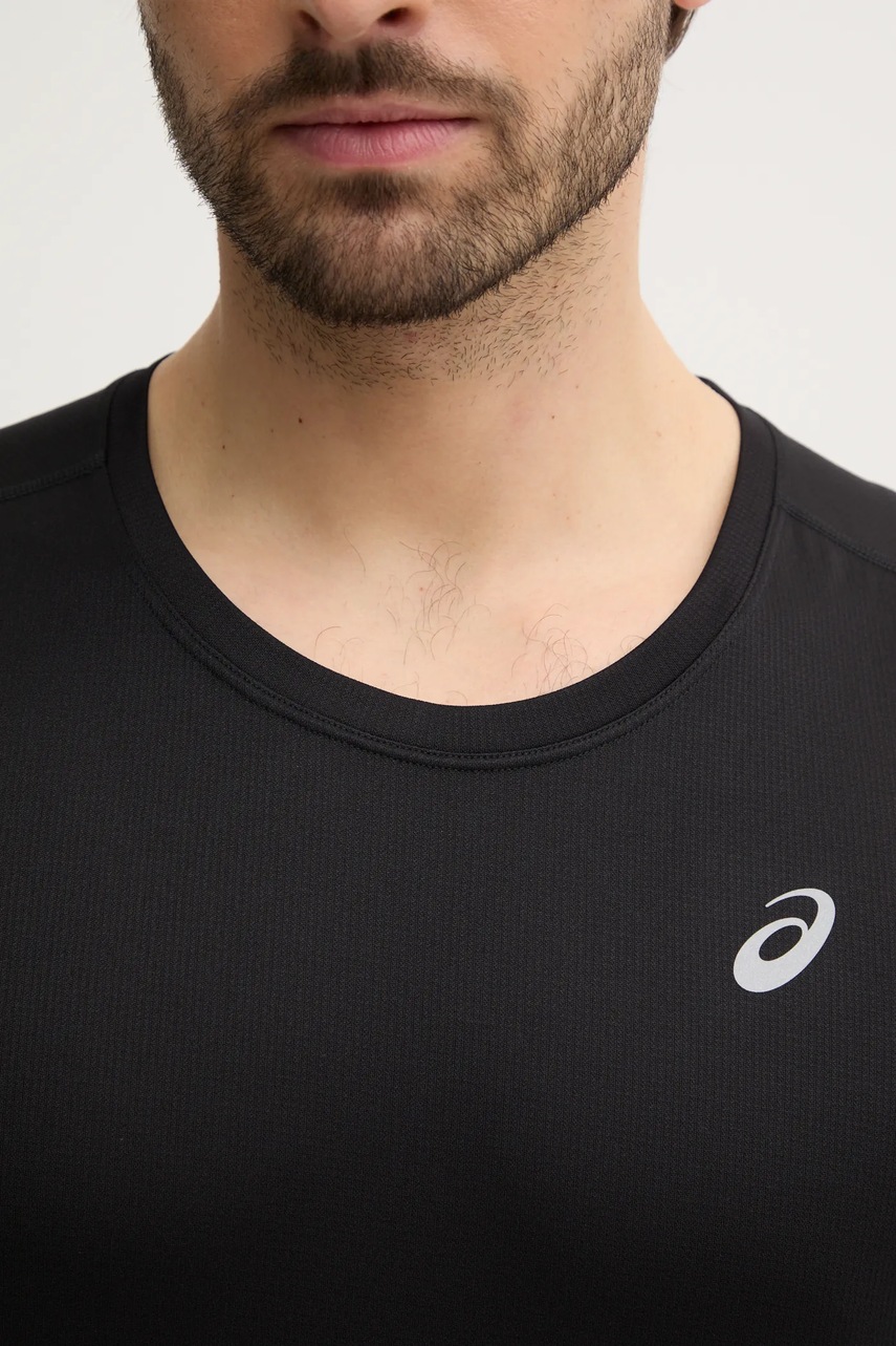 Μπλουζάκι για τρέξιμο Asics Core χρώμα: μαύρο, 2011D223 φωτογραφία