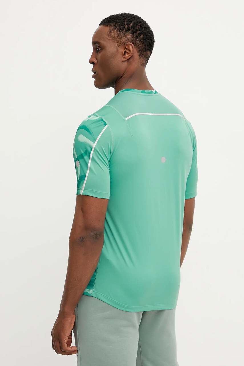 Μπλουζάκι για τρέξιμο Asics Road χρώμα: τιρκουάζ, 2011D095 φωτογραφία