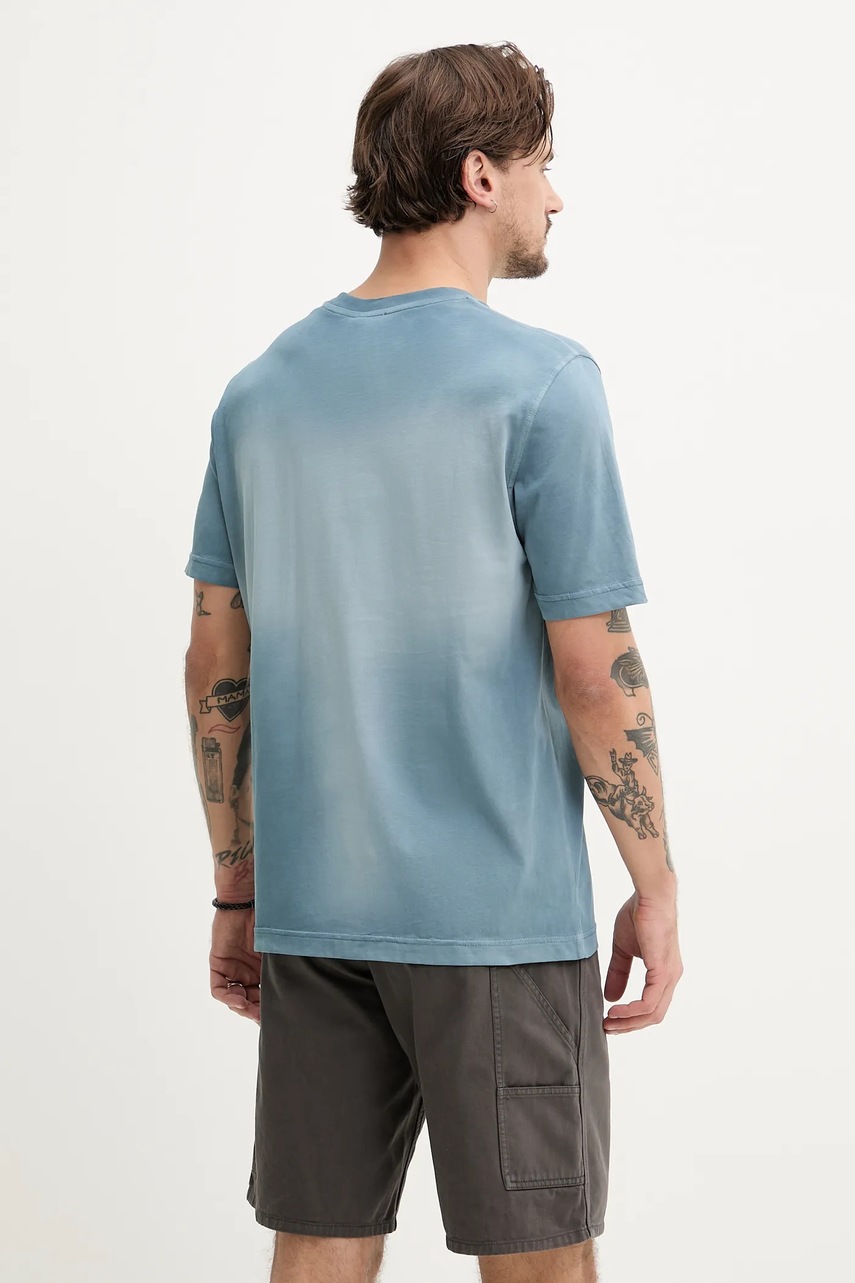 Βαμβακερό μπλουζάκι Diesel T-ADJUST-R15 T-SHIRT ανδρικό, χρώμα: γκρι, A16621.0PKAL φωτογραφία