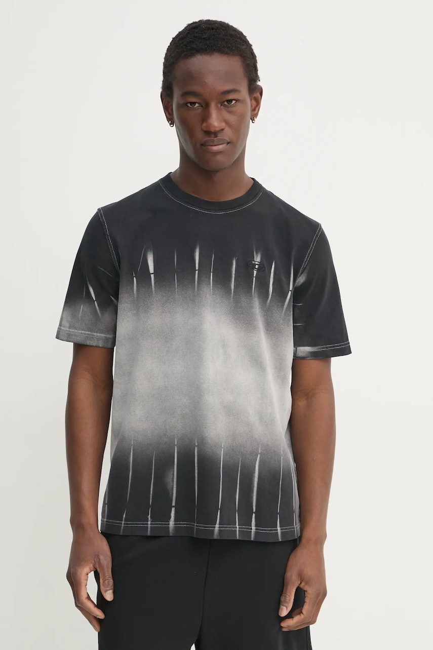 Diesel tricou din bumbac T-ADJUST-R21 T-SHIRT barbati, culoarea negru, modelator, A17801.0SLBQ Diesel tricou din bumbac T-ADJUST-R21 T-SHIRT barbati, culoarea negru, modelator, A17801.0SLBQ