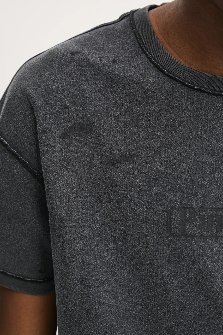 Βαμβακερό μπλουζάκι PURPLE BRAND TEXTURED INSIDE OUT TEE φωτογραφία