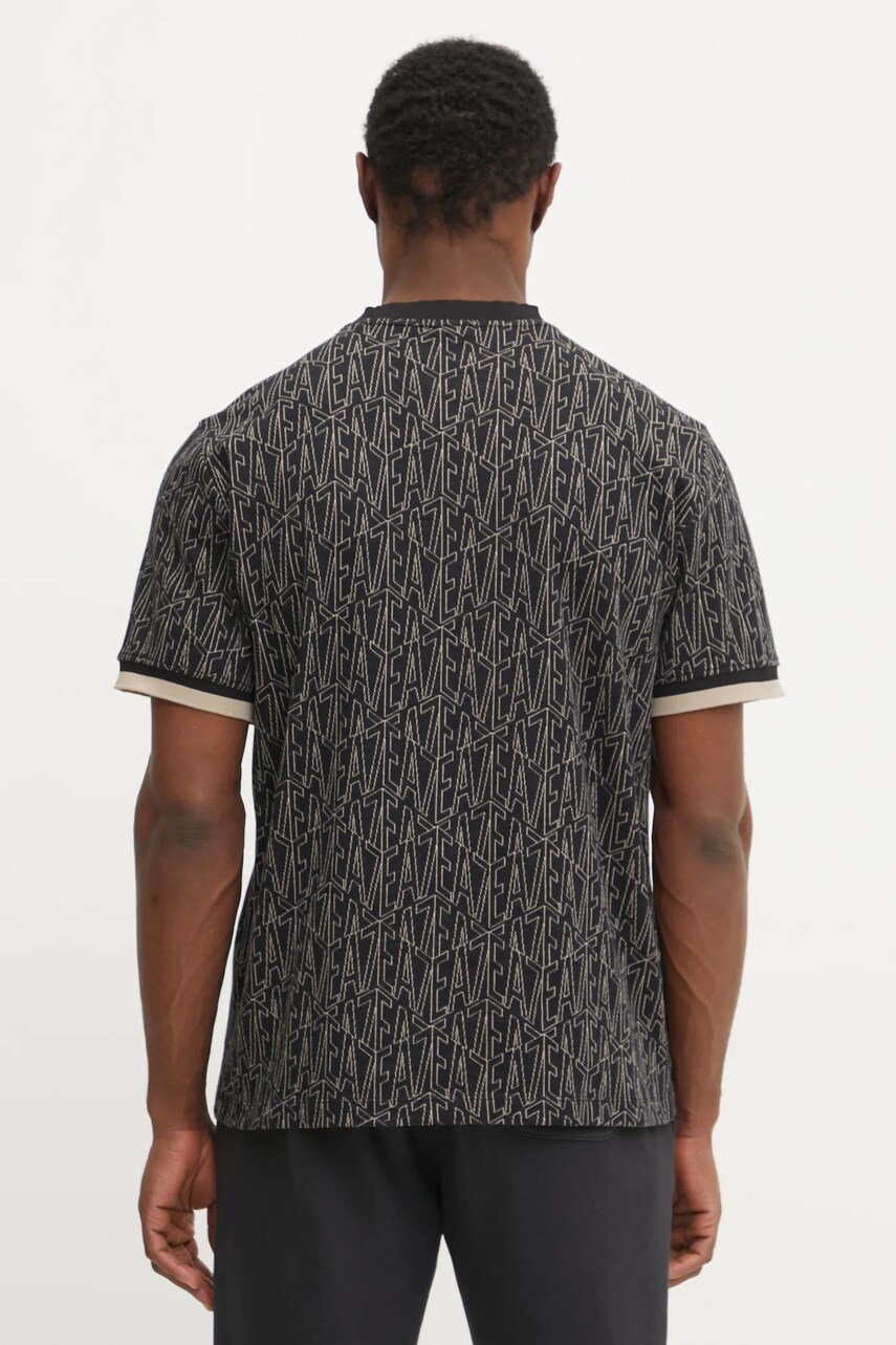 EA7 Emporio Armani t-shirt fekete, férfi, mintás, AF13960.7M000099 termék 2. képe