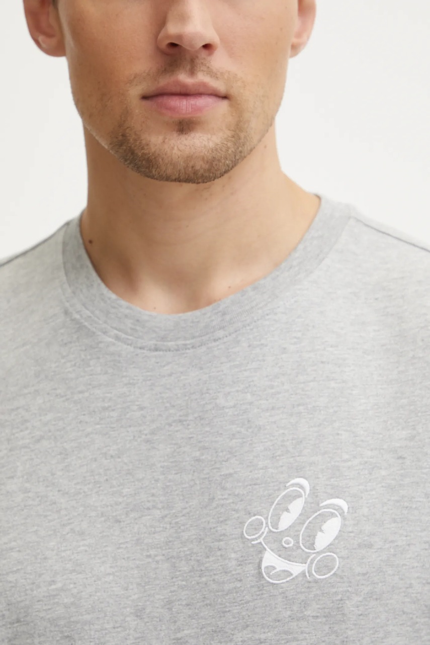 Βαμβακερό μπλουζάκι adidas Originals MBN TEE ανδρικό, χρώμα: γκρι, JN7029 φωτογραφία