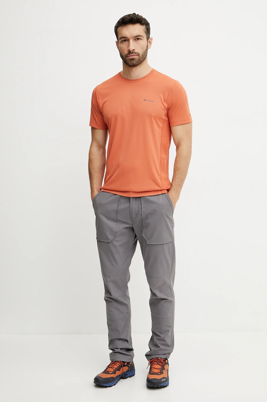 Спортивная футболка Columbia Zero Rules цвет оранжевый однотонная 2118501