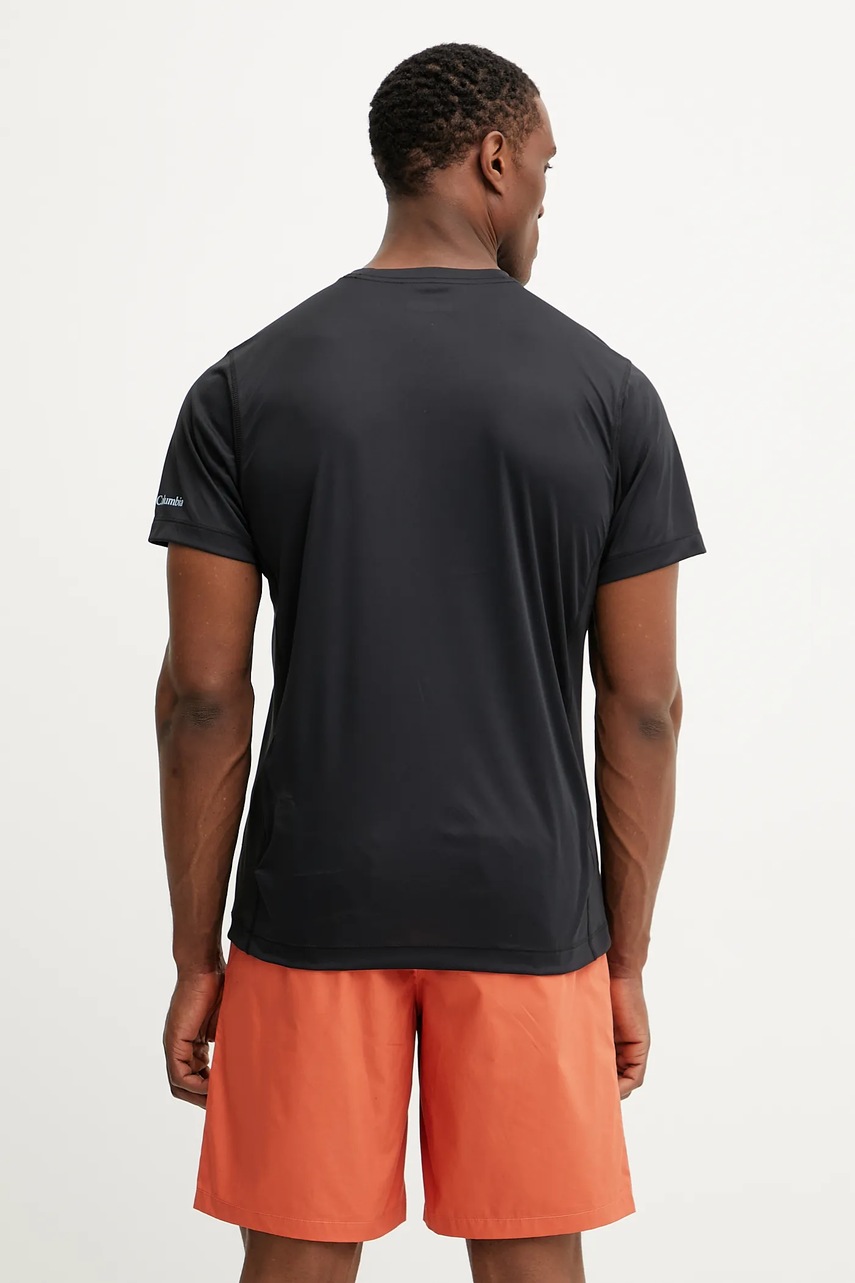 Αθλητικό μπλουζάκι Columbia Zero Rules χρώμα: μαύρο, 2118541 φωτογραφία