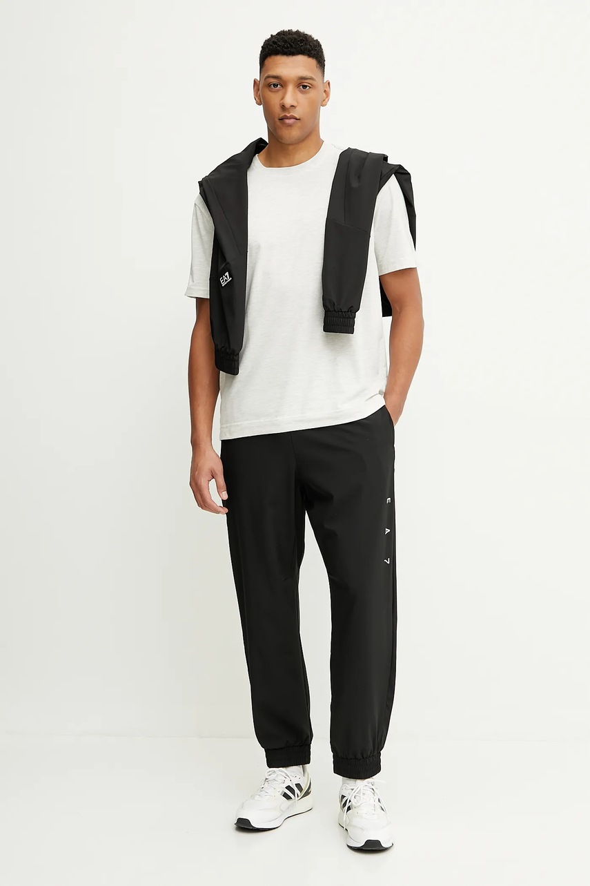 Футболка Calvin Klein Performance цвет серый меланж LVGMS5K177