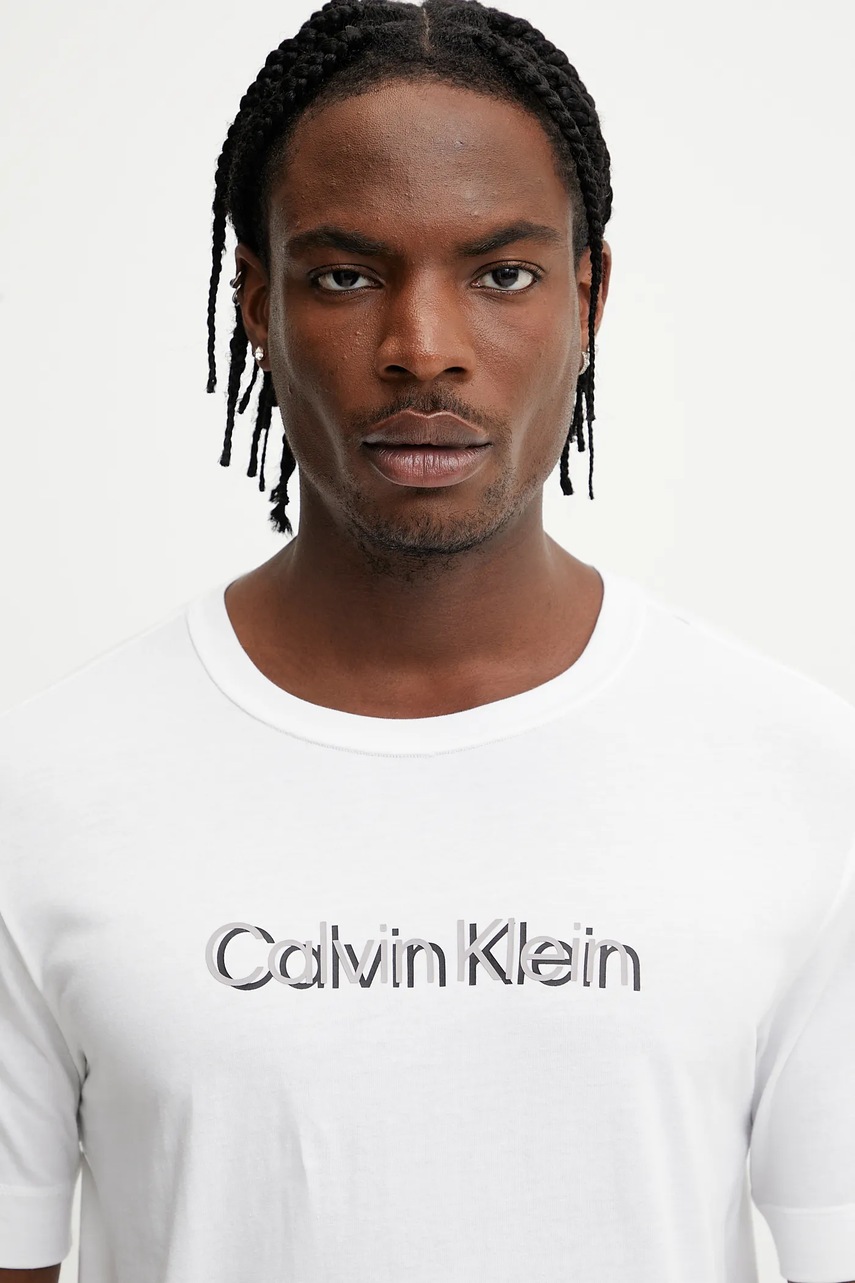 Μπλουζάκι Calvin Klein Performance χρώμα: άσπρο, LVGMS5K183 φωτογραφία