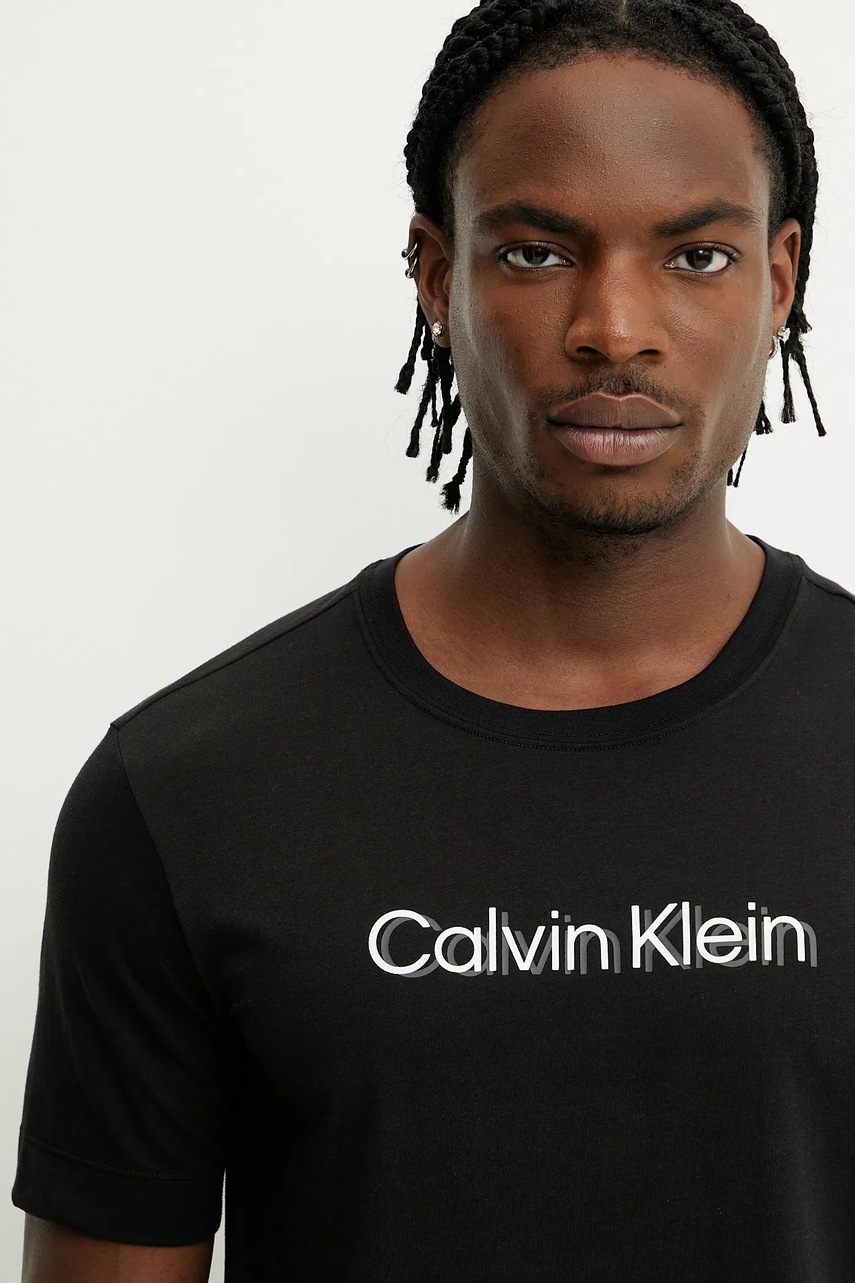Μπλουζάκι Calvin Klein Performance χρώμα: μαύρο, LVGMS5K183 φωτογραφία
