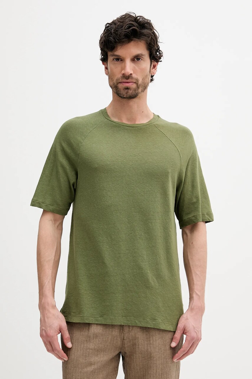 United Colors of Benetton tricou de in culoarea verde, uni, 3UTFU10A5