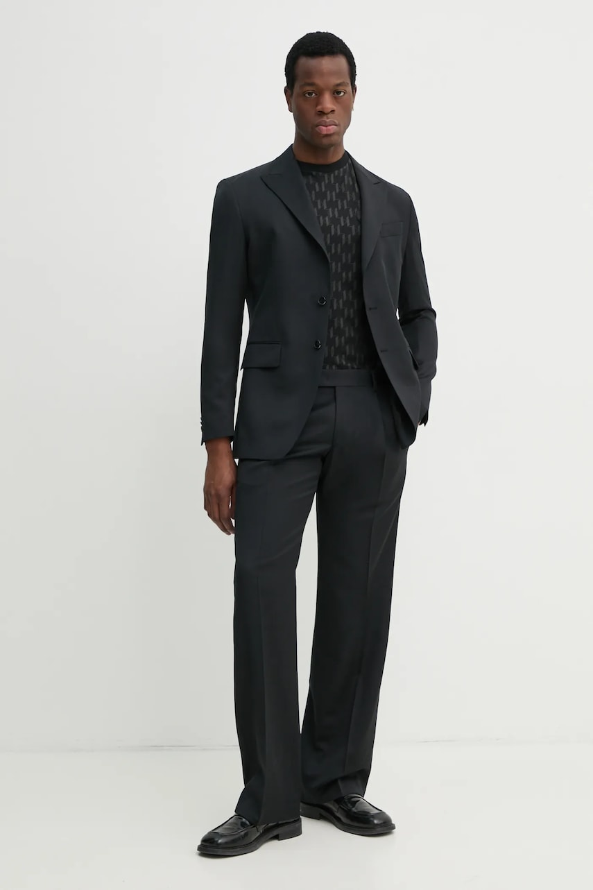Хлопковая футболка Karl Lagerfeld мужской цвет чёрный узорный 552251.755074 Хлопковая футболка Karl Lagerfeld мужской цвет чёрный узорный 552251.755074