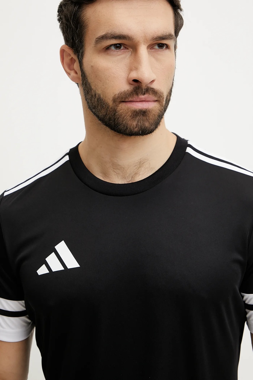 Μπλουζάκι προπόνησης adidas Performance Squad 25 χρώμα: μαύρο, JG5832 φωτογραφία