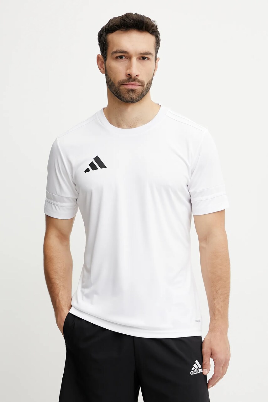 adidas Performance tricou de antrenament Squad 25 culoarea alb, uni, JG5834