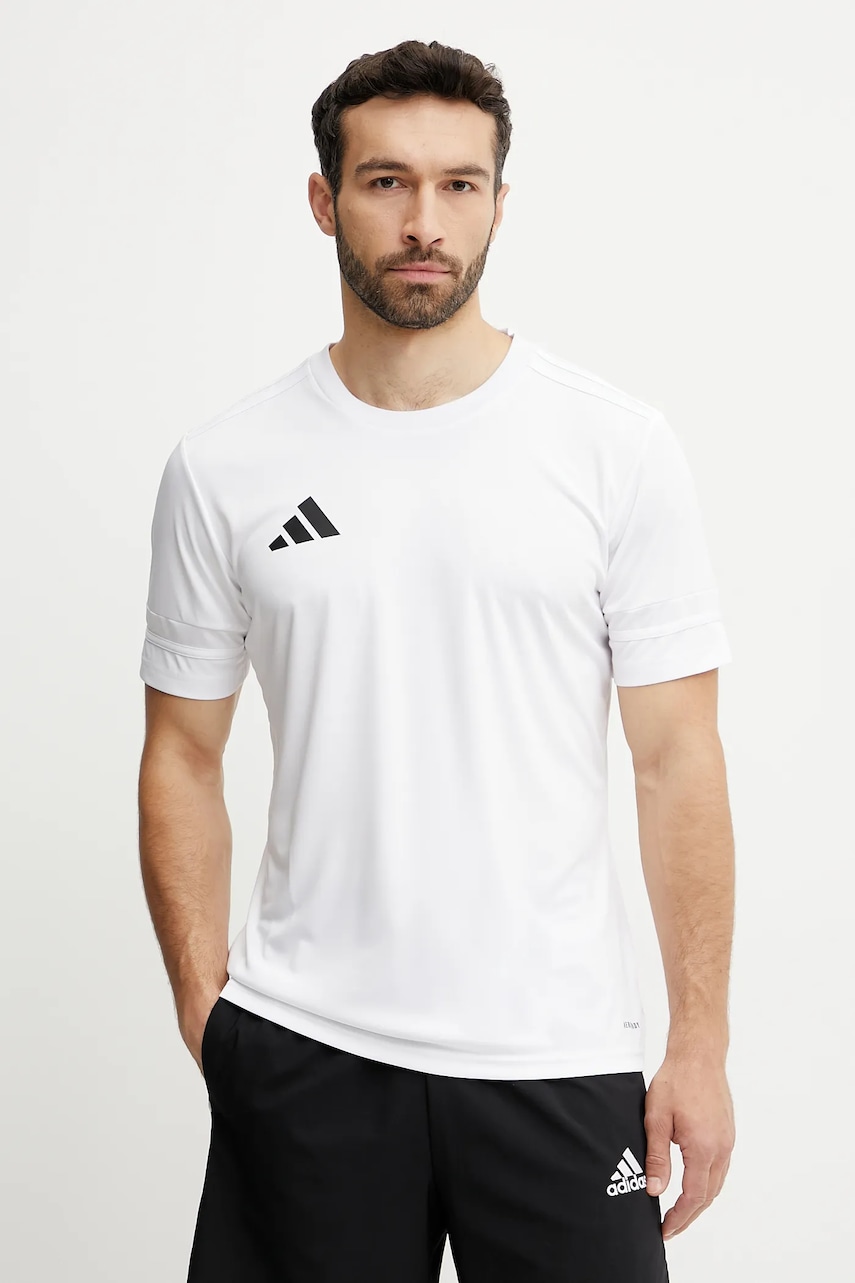 adidas Performance tricou de antrenament Squad 25 culoarea alb, uni, JG5834