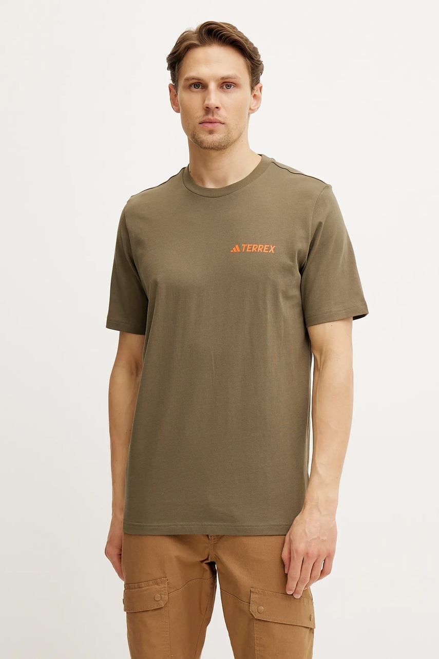 Μπλουζάκι adidas TERREX Mountain χρώμα: πράσινο, JI9408 φωτογραφία