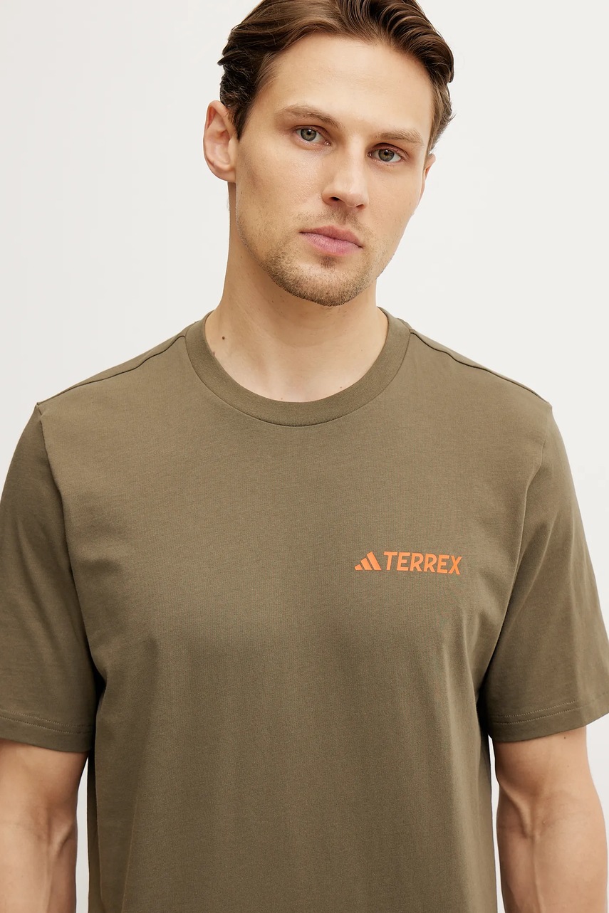 Μπλουζάκι adidas TERREX Mountain χρώμα: πράσινο, JI9408 φωτογραφία