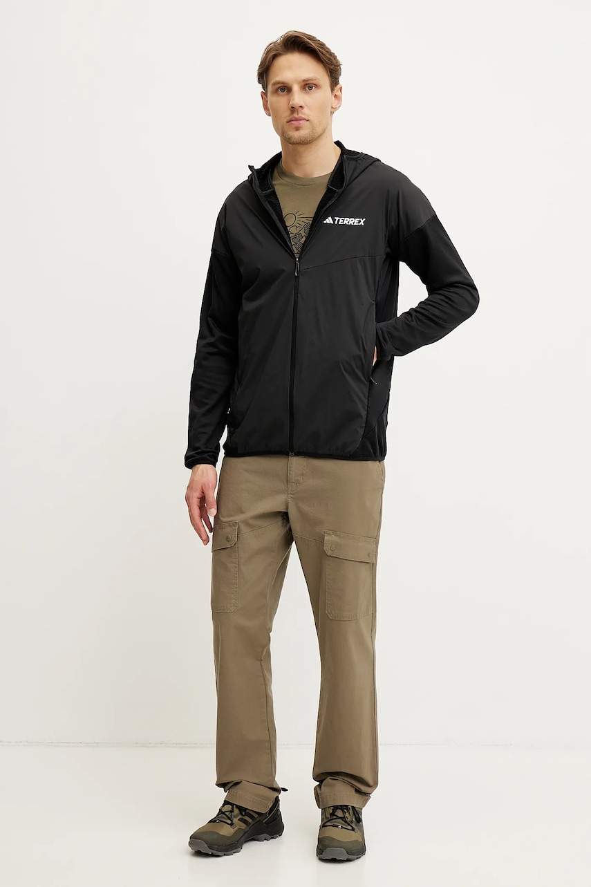 Футболка adidas TERREX Wild мужская цвет зелёный с принтом JN4266 Футболка adidas TERREX Wild мужская цвет зелёный с принтом JN4266