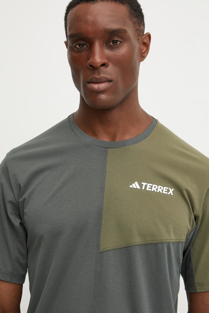 Αθλητικό μπλουζάκι adidas TERREX Multi χρώμα: πράσινο, JE0395 φωτογραφία
