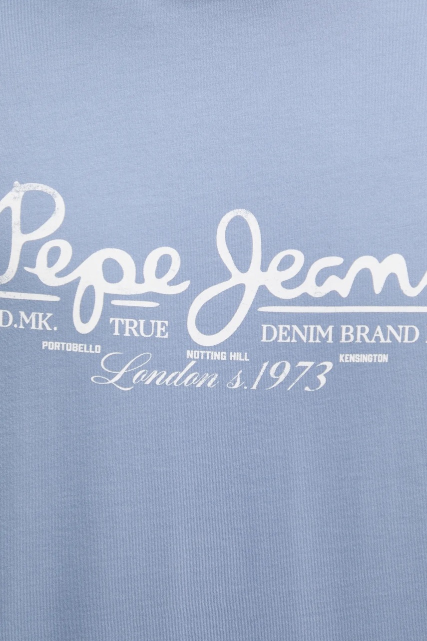Βαμβακερό μπλουζάκι Pepe Jeans DUMAS TEE ανδρικό, χρώμα: μπλε, PM509769 φωτογραφία