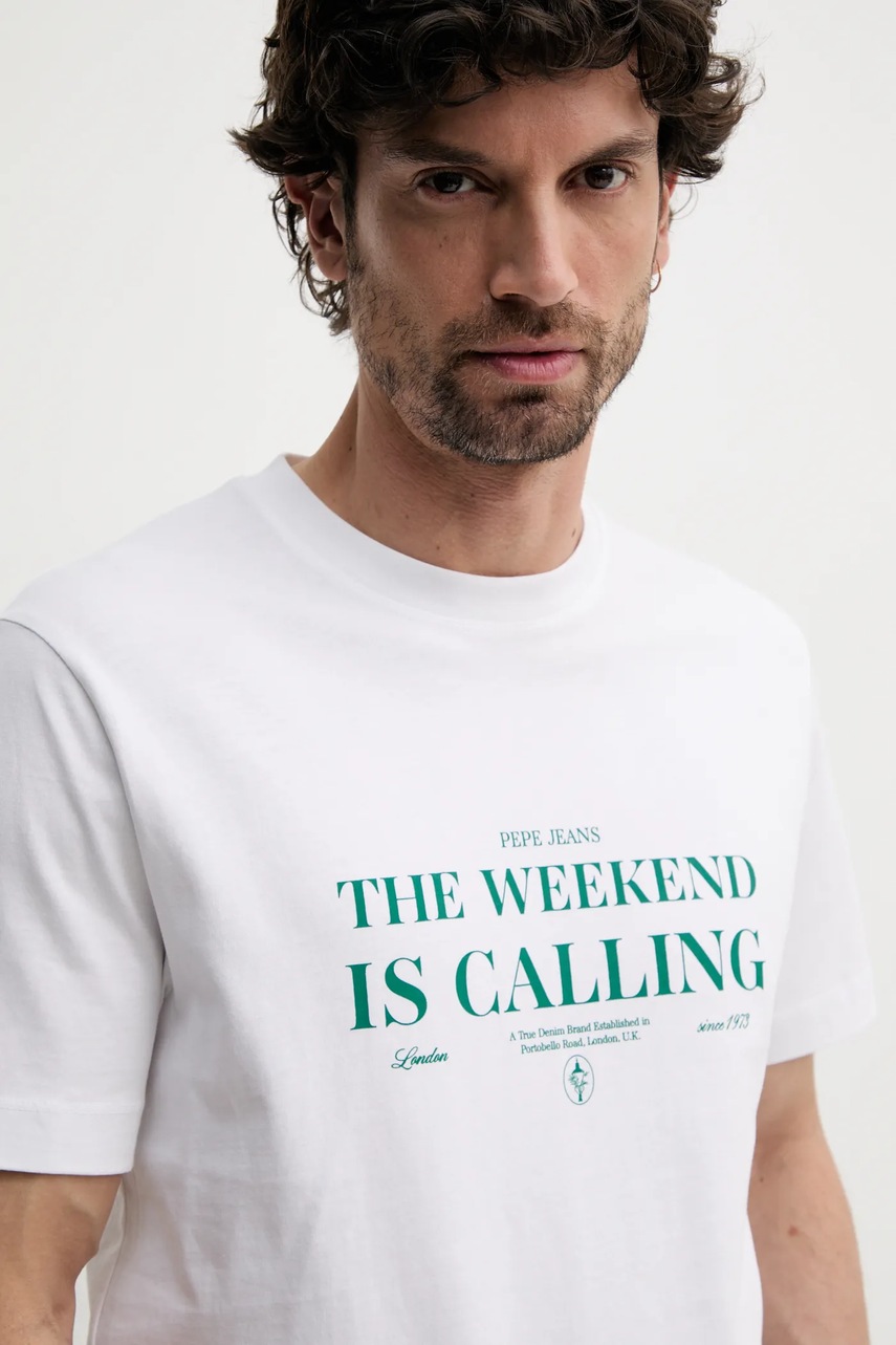 Bavlněné tričko Pepe Jeans PALMER (obrázek 4)