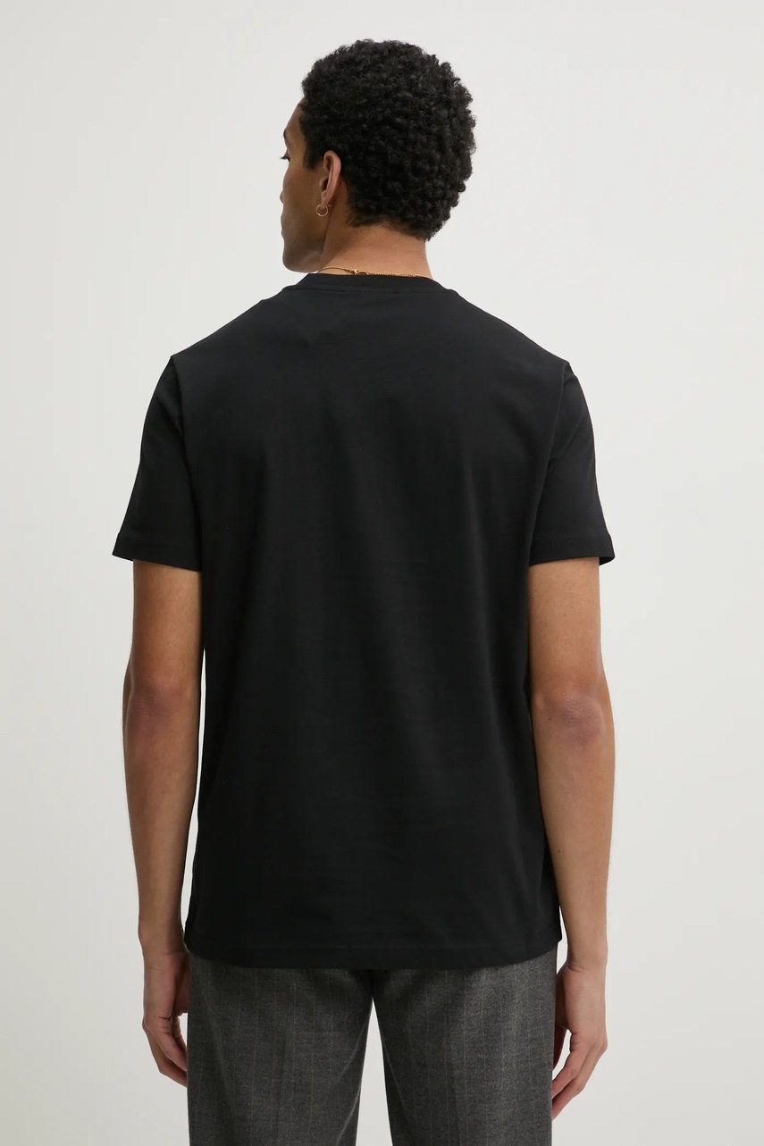 Βαμβακερό μπλουζάκι Iceberg ανδρικό, χρώμα: μαύρο, F046 6327 φωτογραφία