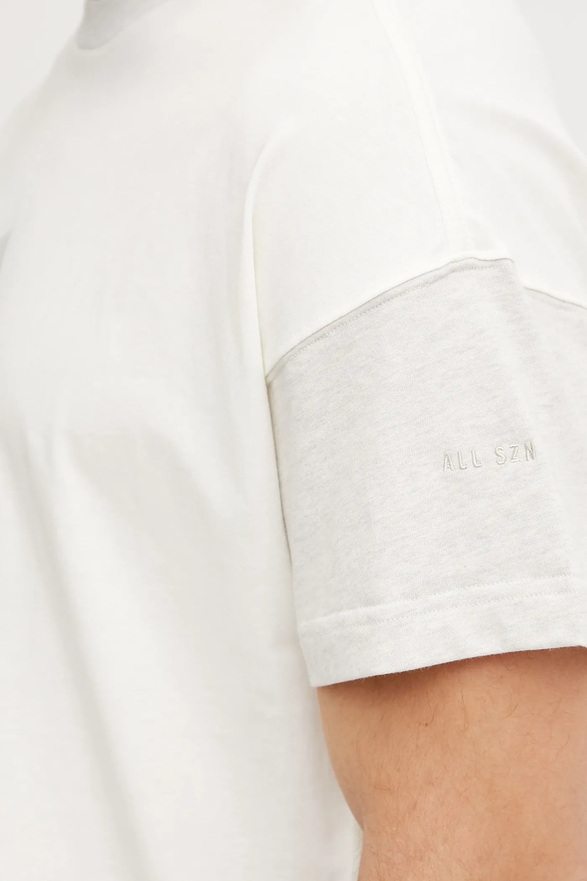 Bavlněné tričko adidas ALL SZN CB Colorblock (obrázek 5)