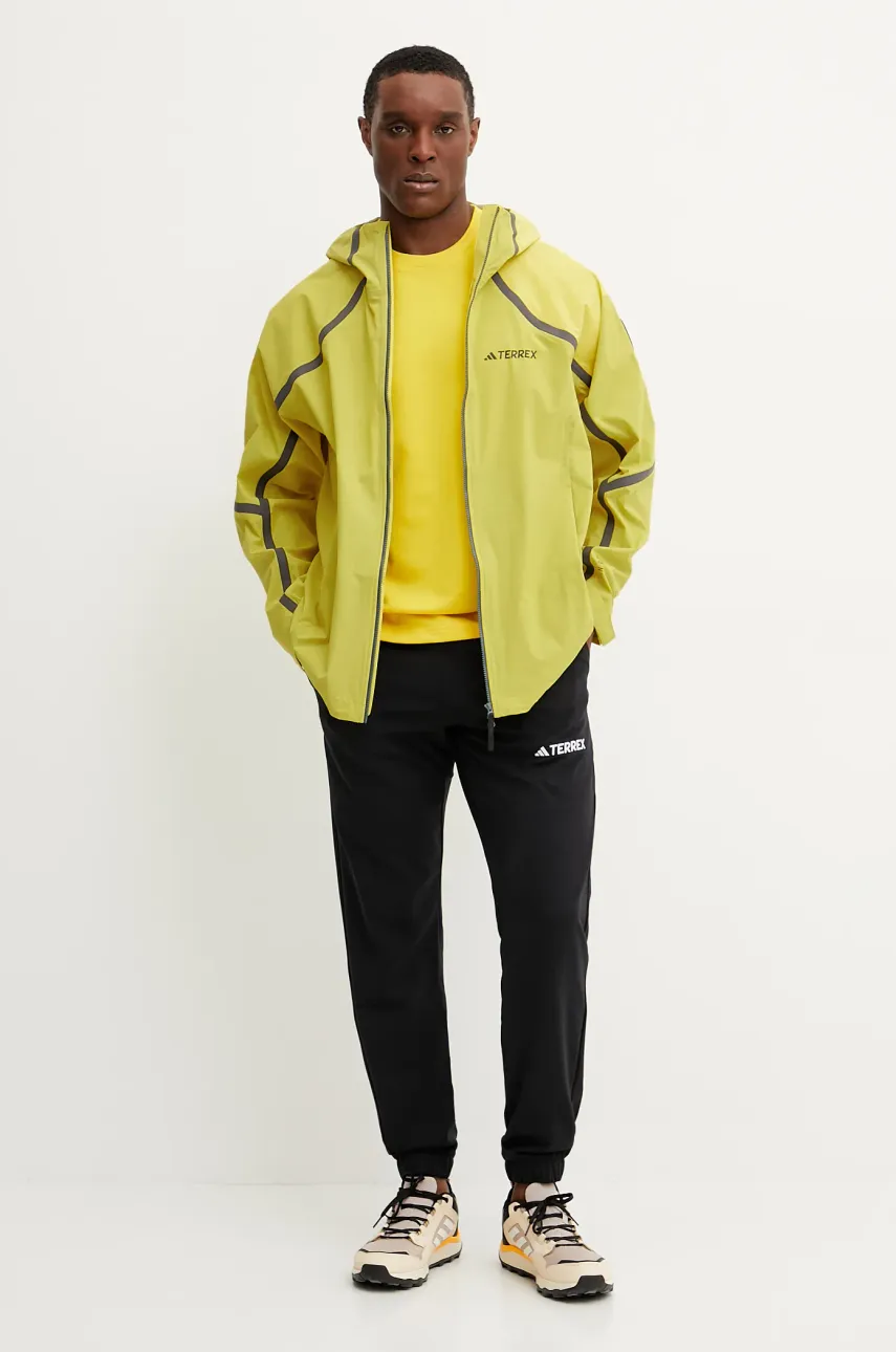 Спортивная футболка adidas TERREX x National Geographic цвет жёлтый с принтом JD5955 Спортивная футболка adidas TERREX x National Geographic цвет жёлтый с принтом JD5955