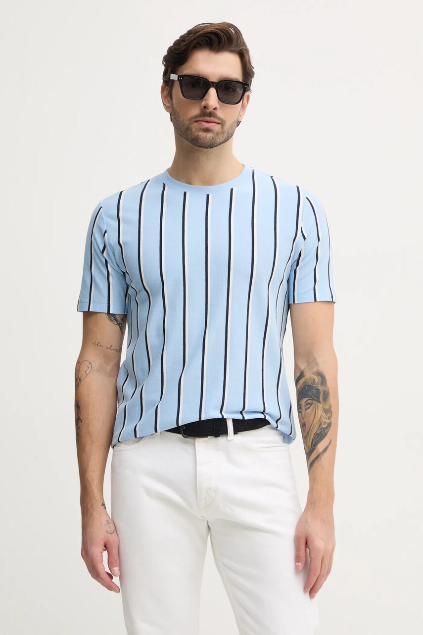 Lindbergh tricou din bumbac barbati, modelator, 30-400259