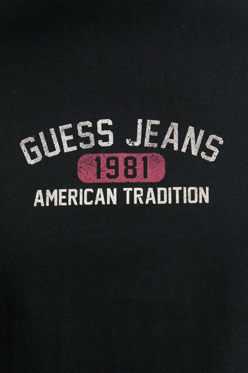 Βαμβακερό μπλουζάκι Guess Jeans φωτογραφία