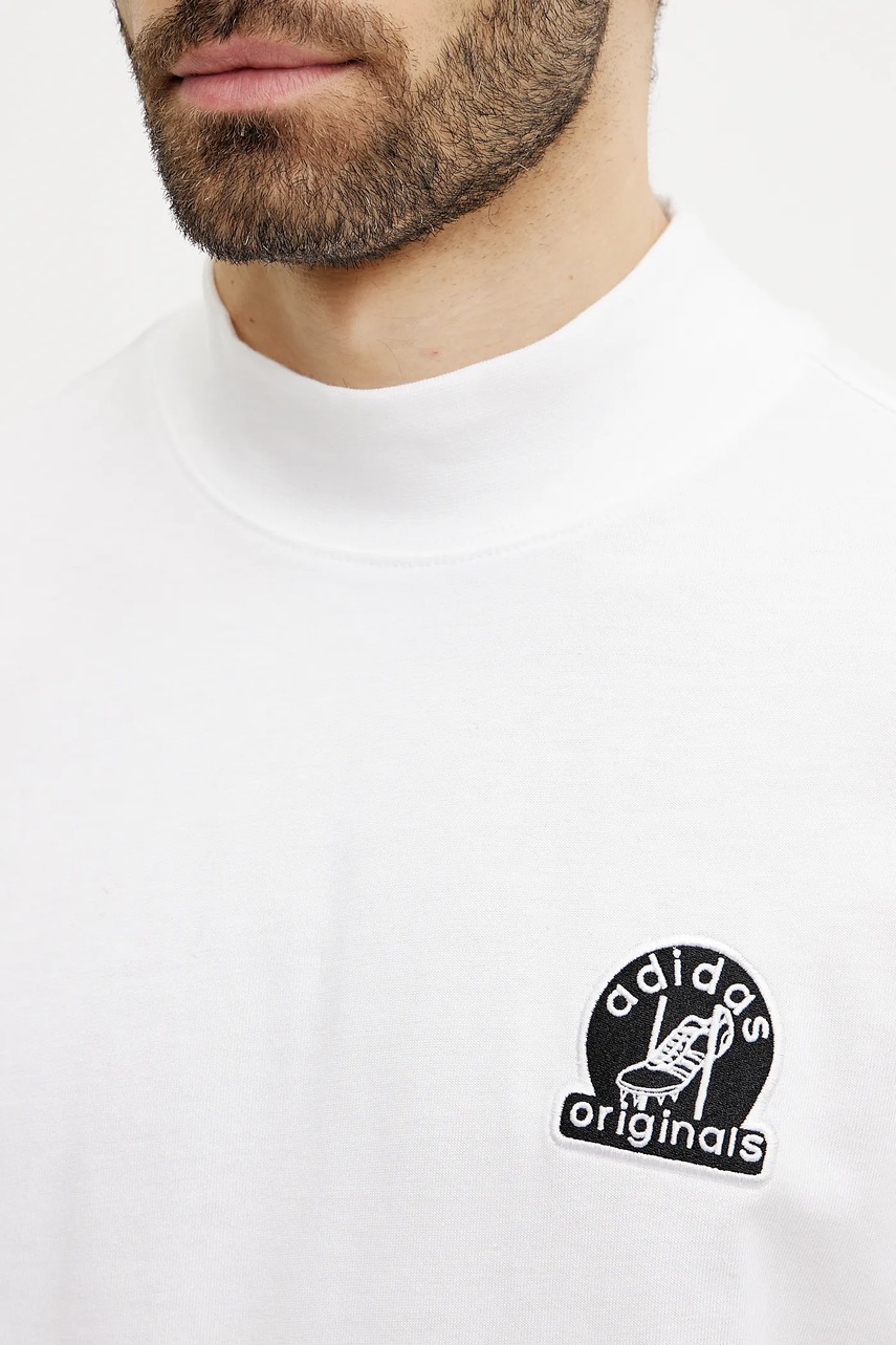 Βαμβακερό μπλουζάκι adidas Originals GRFX TEE ανδρικό, χρώμα: άσπρο, JC8367 φωτογραφία