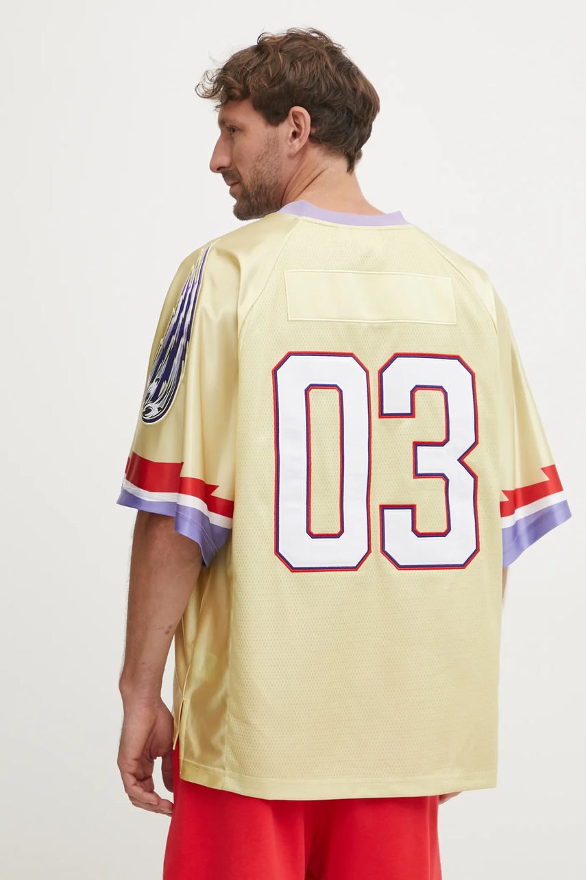 Μπλουζάκι adidas Originals TEAM JERSEY χρώμα: κίτρινο, JX1700 φωτογραφία