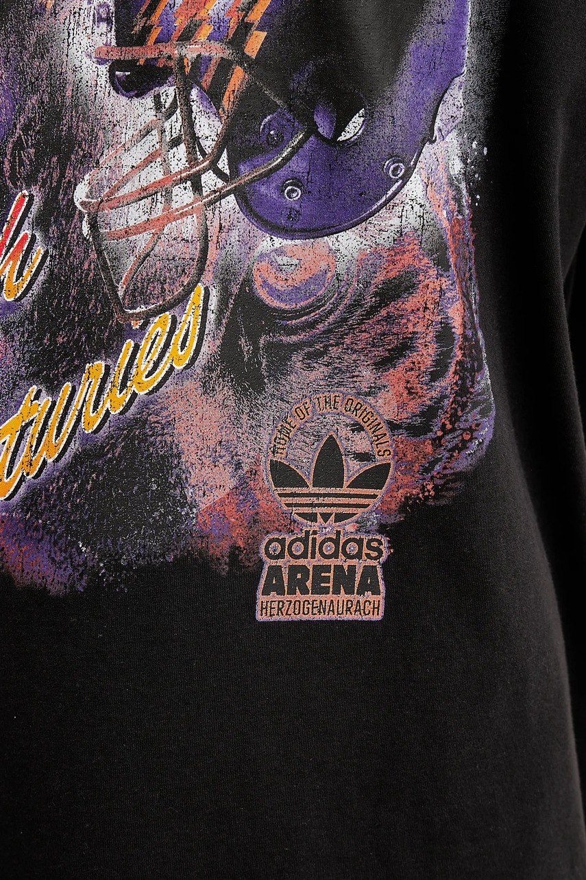 Βαμβακερό μπλουζάκι adidas Originals GRAPHIC SS TEE ανδρικό, χρώμα: μαύρο, JY6297 φωτογραφία