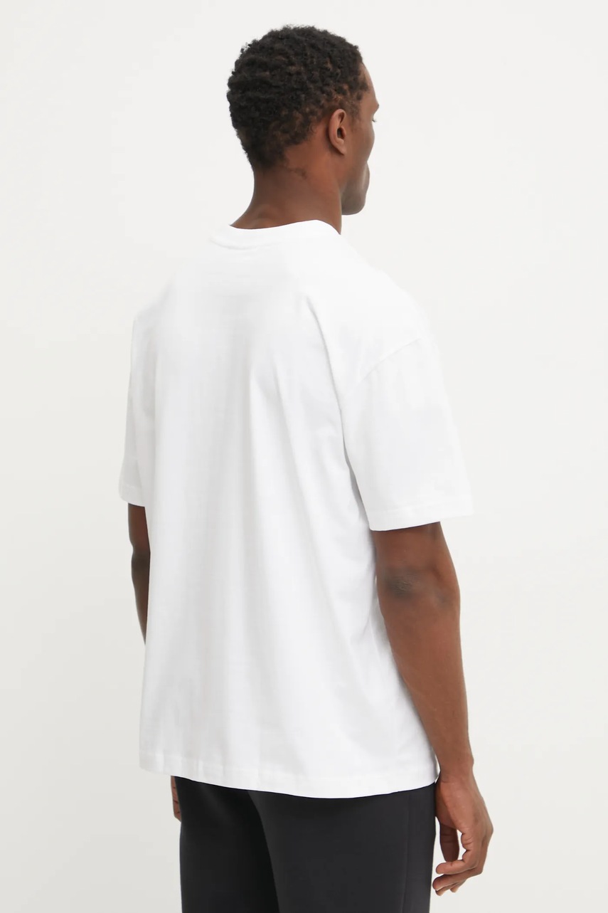 Βαμβακερό μπλουζάκι Hummel ανδρικό, χρώμα: άσπρο, 226078 φωτογραφία