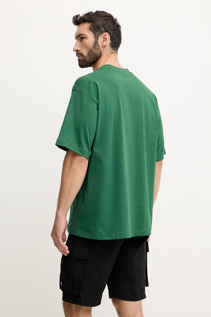 Βαμβακερό μπλουζάκι Hummel ανδρικό, χρώμα: πράσινο, 227549 φωτογραφία