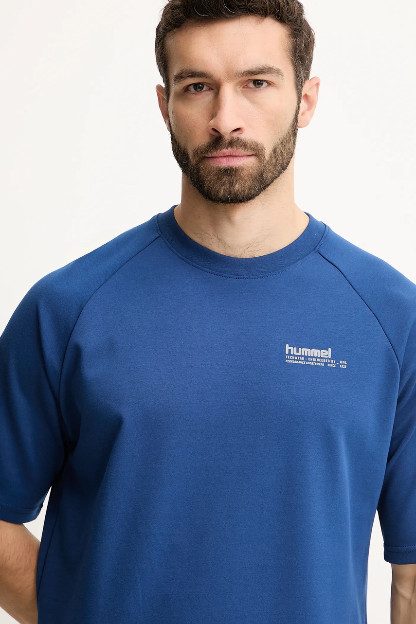 Μπλουζάκι Hummel χρώμα: μπλε, 227643 φωτογραφία