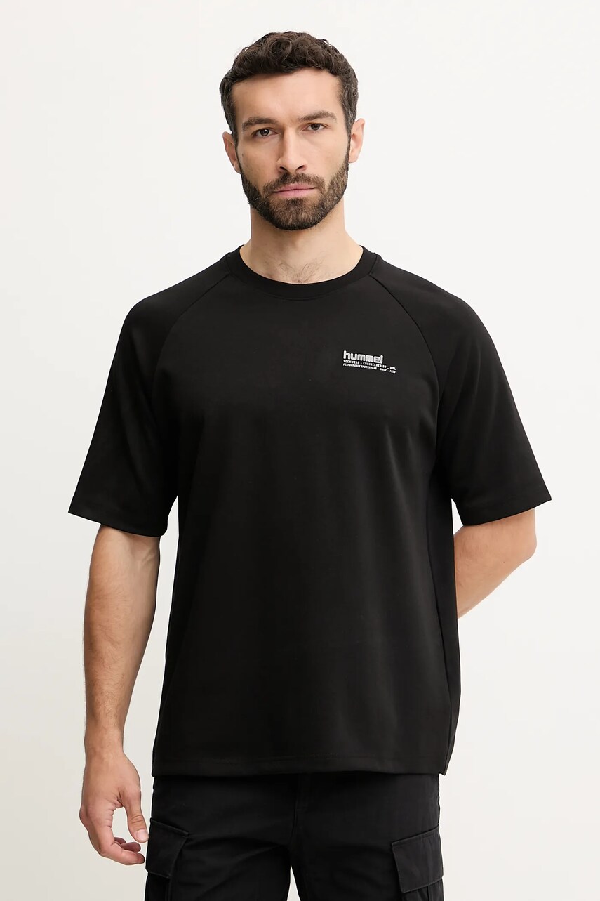 Hummel tricou culoarea negru, cu imprimeu, 227643