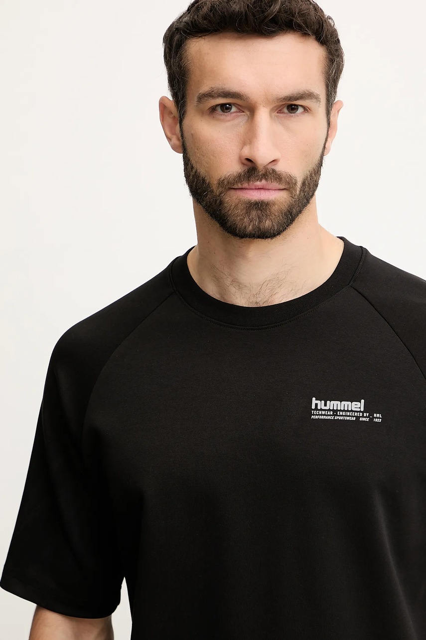 Μπλουζάκι Hummel χρώμα: μαύρο, 227643 φωτογραφία