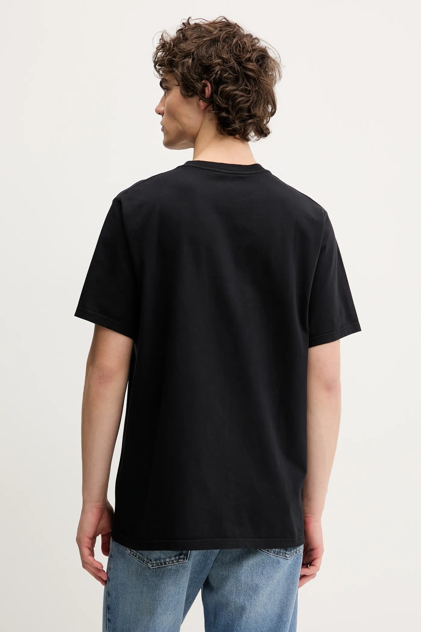 Βαμβακερό μπλουζάκι American Vintage ανδρικό, χρώμα: μαύρο, MFIZ25BE25 φωτογραφία