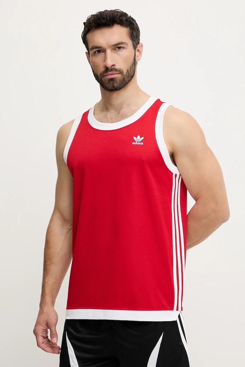 adidas Originals tricou Adicolor culoarea roșu, JP1098