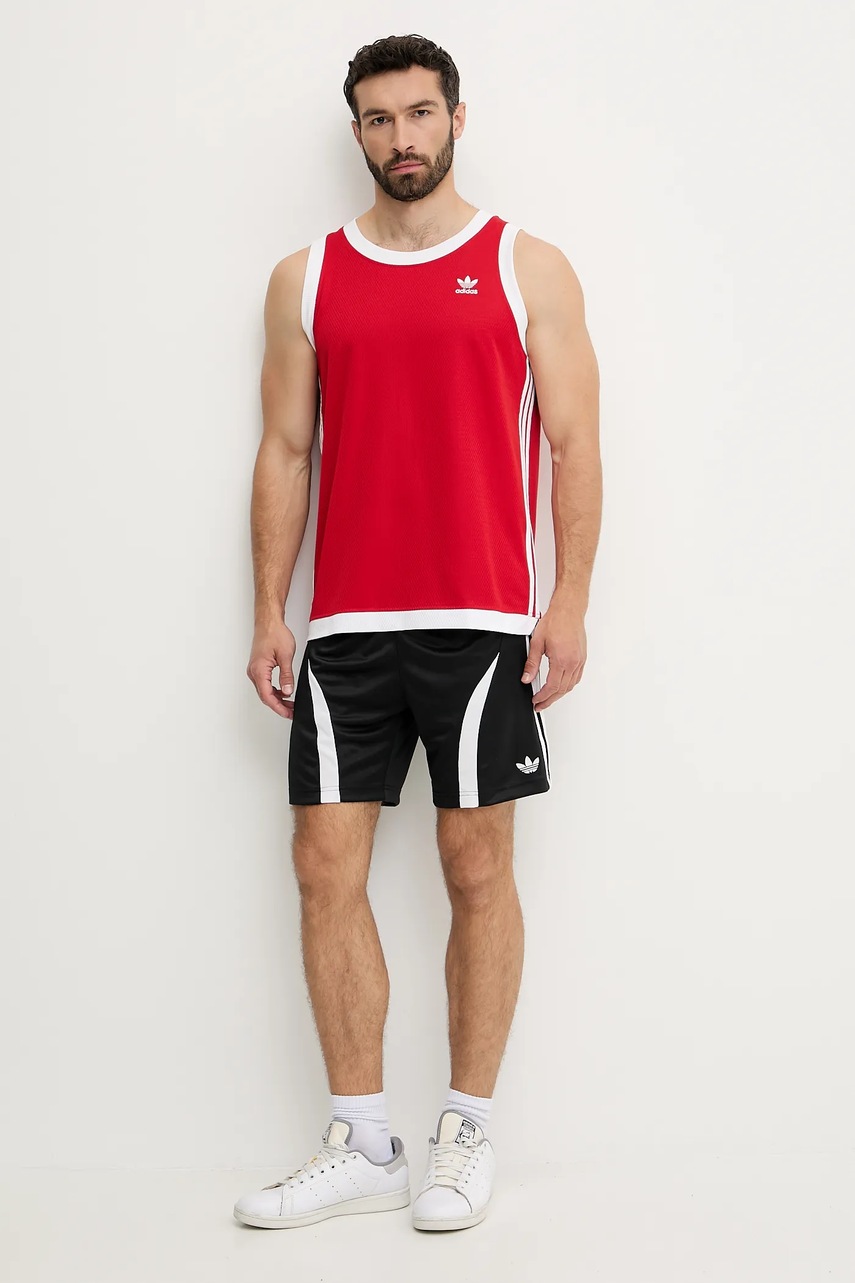Футболка adidas Originals Adicolor цвет красный JP1098 Футболка adidas Originals Adicolor цвет красный JP1098