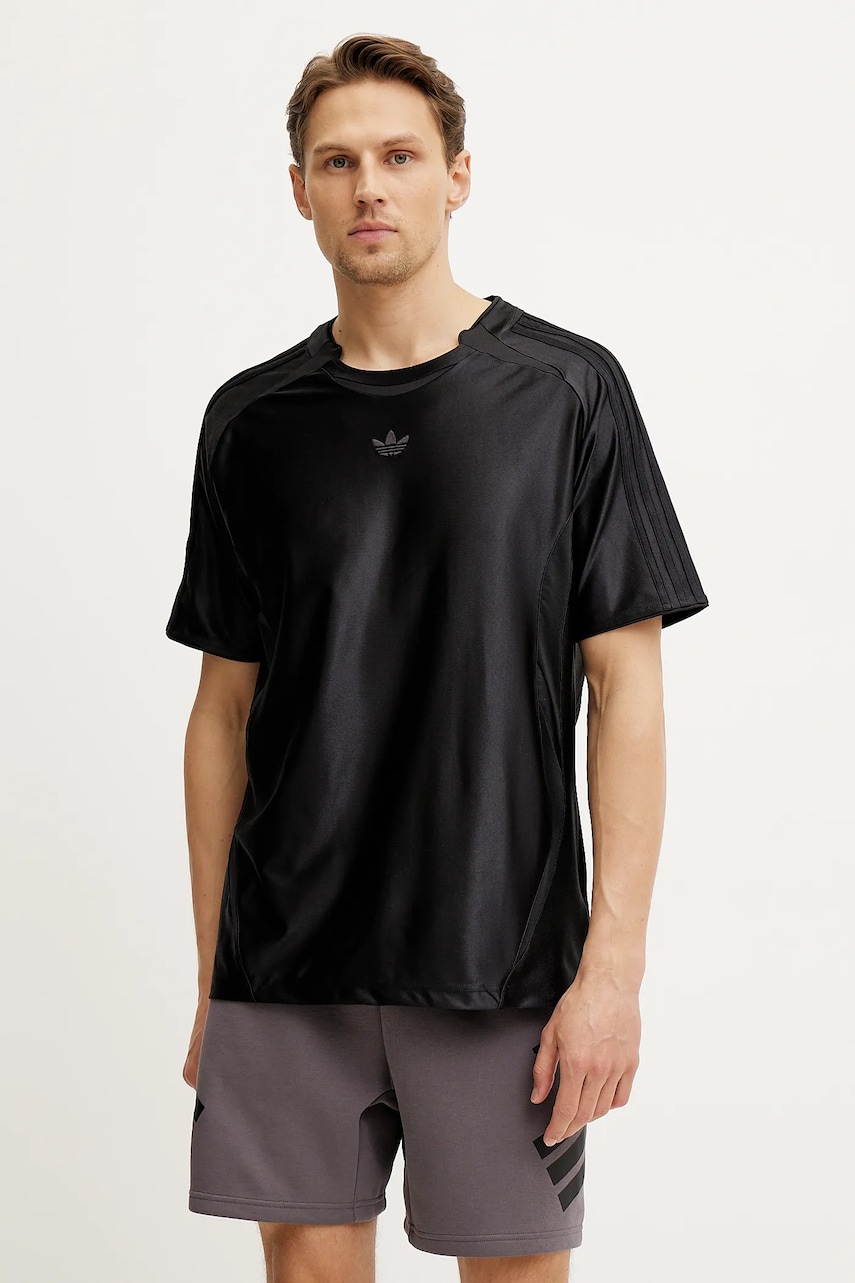 adidas Originals tricou bărbați, culoarea negru, cu imprimeu, JM6745 adidas Originals tricou bărbați, culoarea negru, cu imprimeu, JM6745