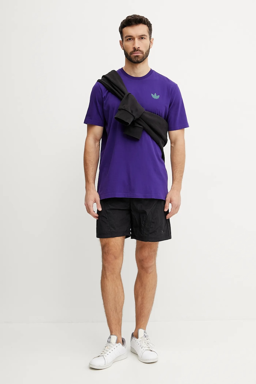 Хлопковая футболка adidas Originals Skeleton Back Tee мужская цвет фиолетовый с принтом JI5929 Хлопковая футболка adidas Originals Skeleton Back Tee мужская цвет фиолетовый с принтом JI5929