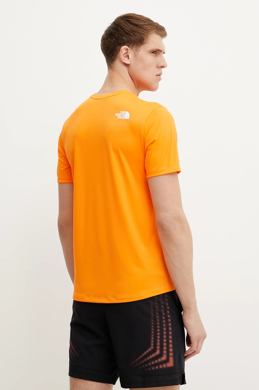 Αθλητικό μπλουζάκι The North Face 24/7 χρώμα: πορτοκαλί, NF0A894B6HI1 φωτογραφία