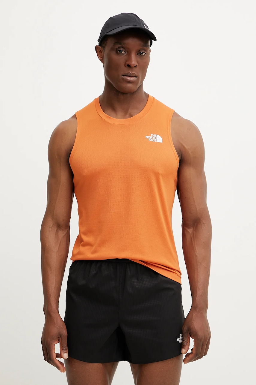 The North Face tricou sport Lightbright culoarea portocaliu, uni, NF0A825P6IG1 The North Face tricou sport Lightbright culoarea portocaliu, uni, NF0A825P6IG1