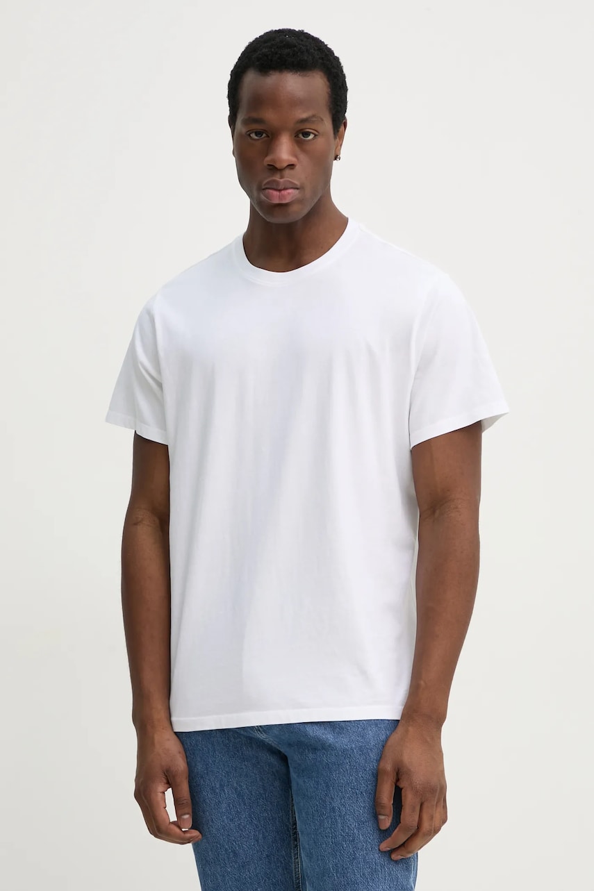 Levi's tricou din bumbac THE ESSENTIAL TEE barbati, culoarea alb, neted, A3328 Levi's tricou din bumbac THE ESSENTIAL TEE barbati, culoarea alb, neted, A3328