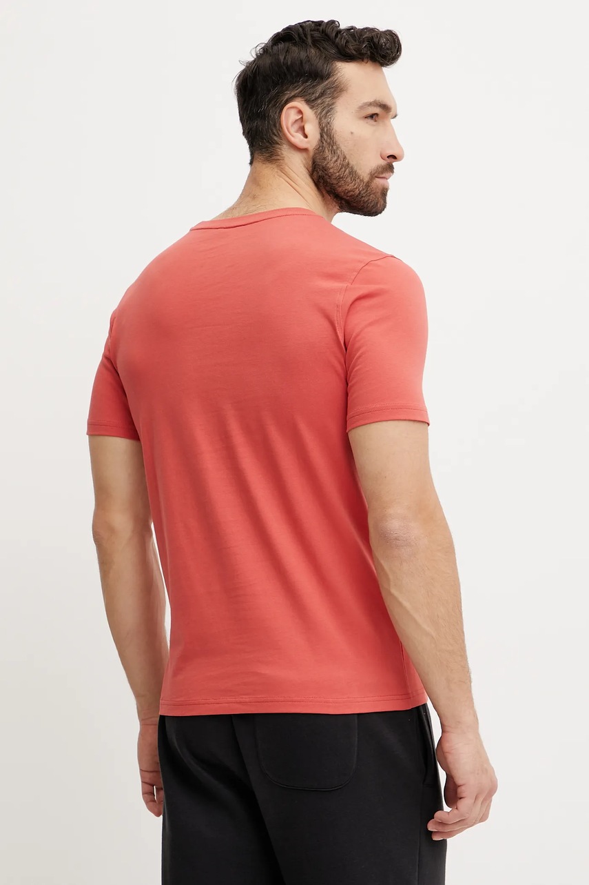 K-Way pamut póló piros, férfi, nyomott mintás, K3136DW termék 2. képe