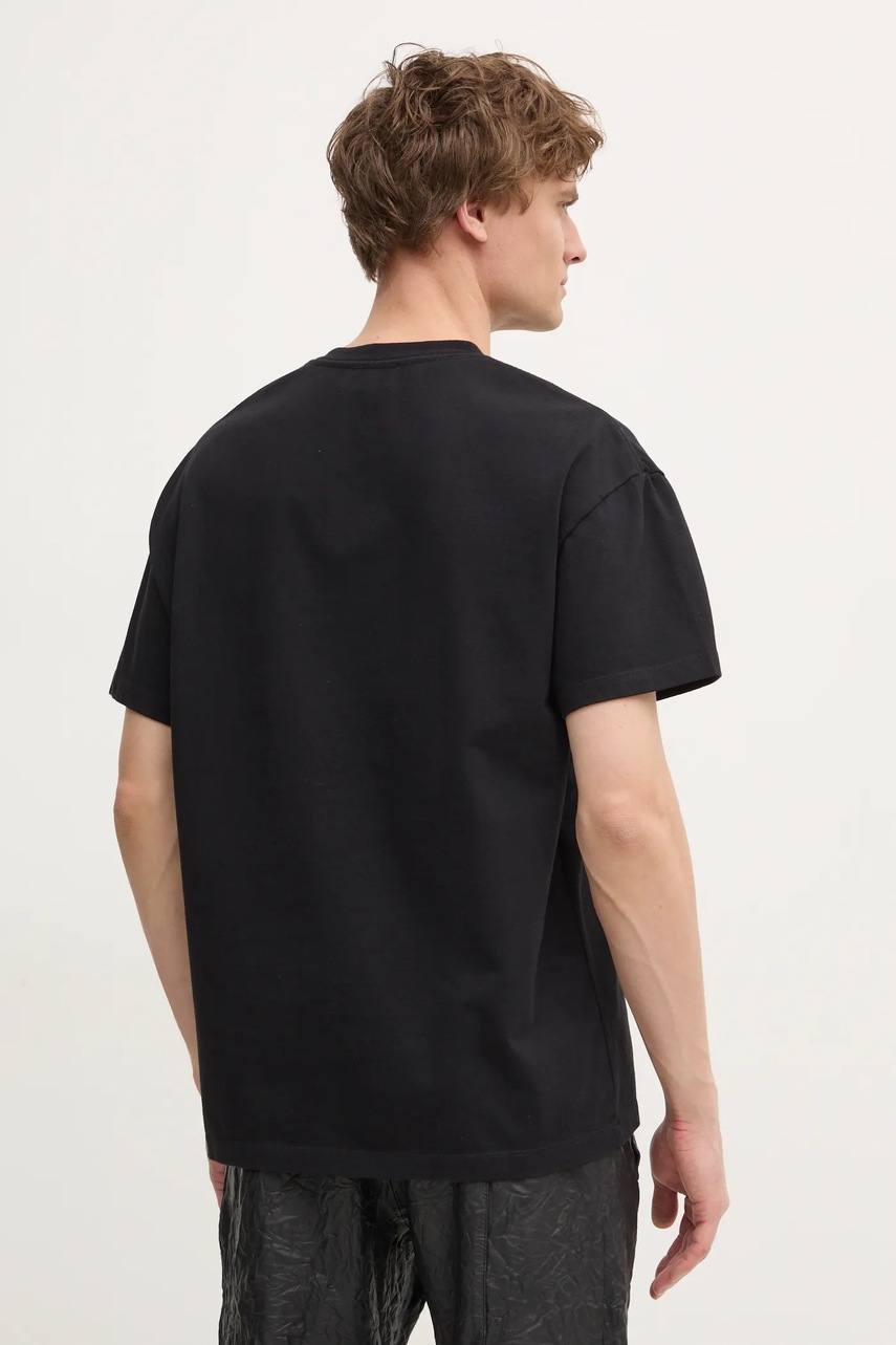 Βαμβακερό μπλουζάκι ZADIG&VOLTAIRE ανδρικό, χρώμα: μαύρο, JMTS01726 φωτογραφία