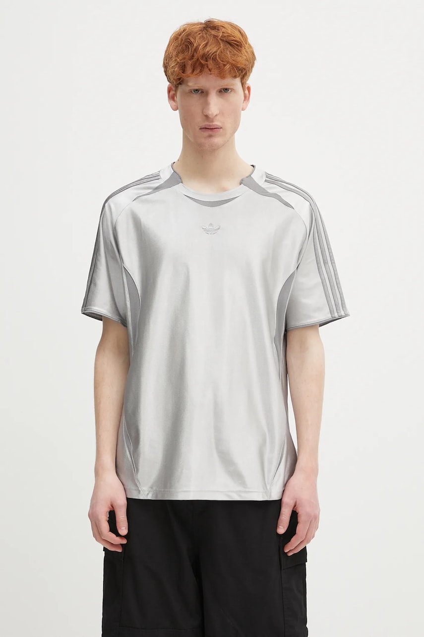 adidas Originals tricou 2000 T-shirt culoarea argintiu, cu imprimeu, JM6743
